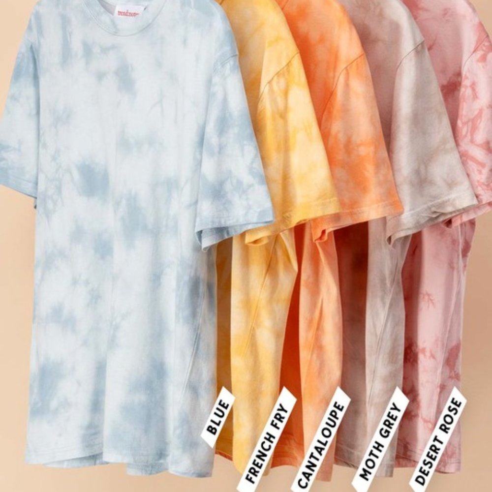 Crinkle Monotone Tie Dye Shirt - Picture 6 of 6